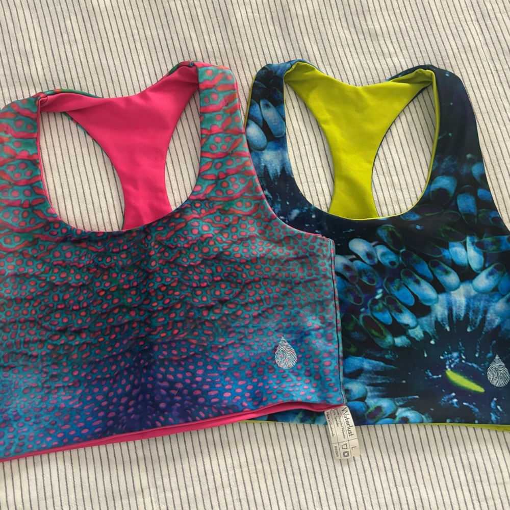 Waterlust reversible sports bras